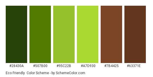Eco Green Color Scheme